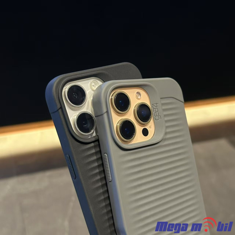 Futrola iPhone 15 Pro Gear4 Ribbed grey